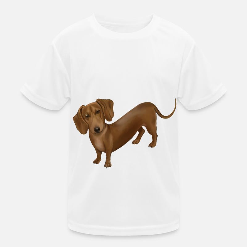 Chien - teckel T-shirt sport Enfant