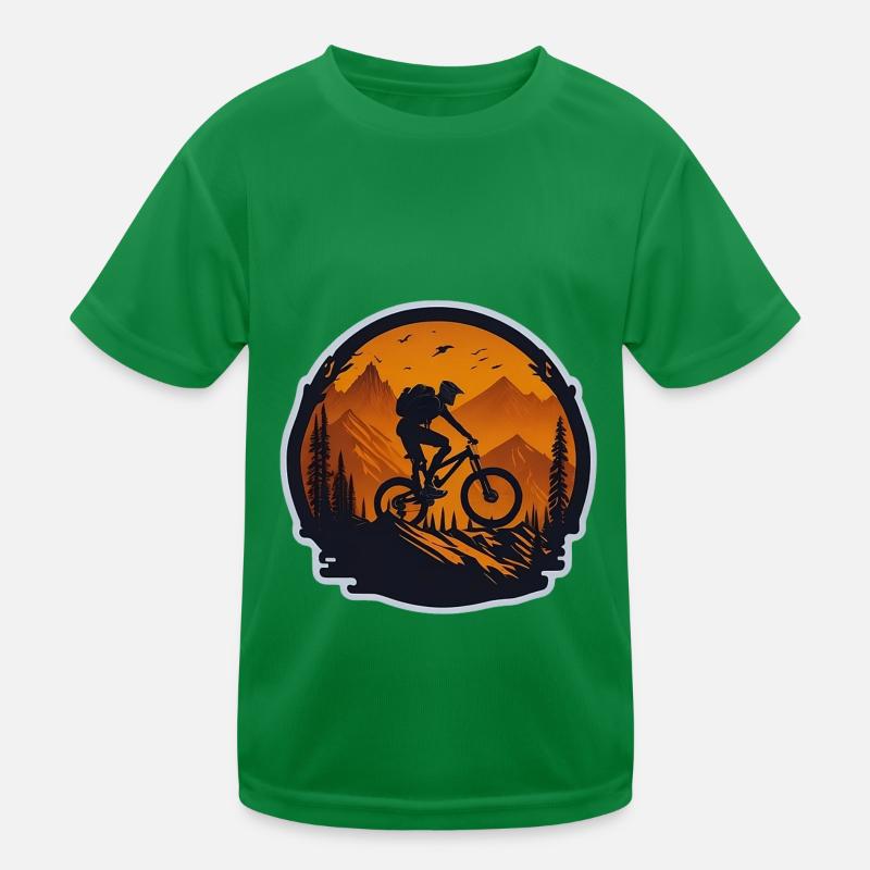 VTT en descente T-shirt sport Enfant