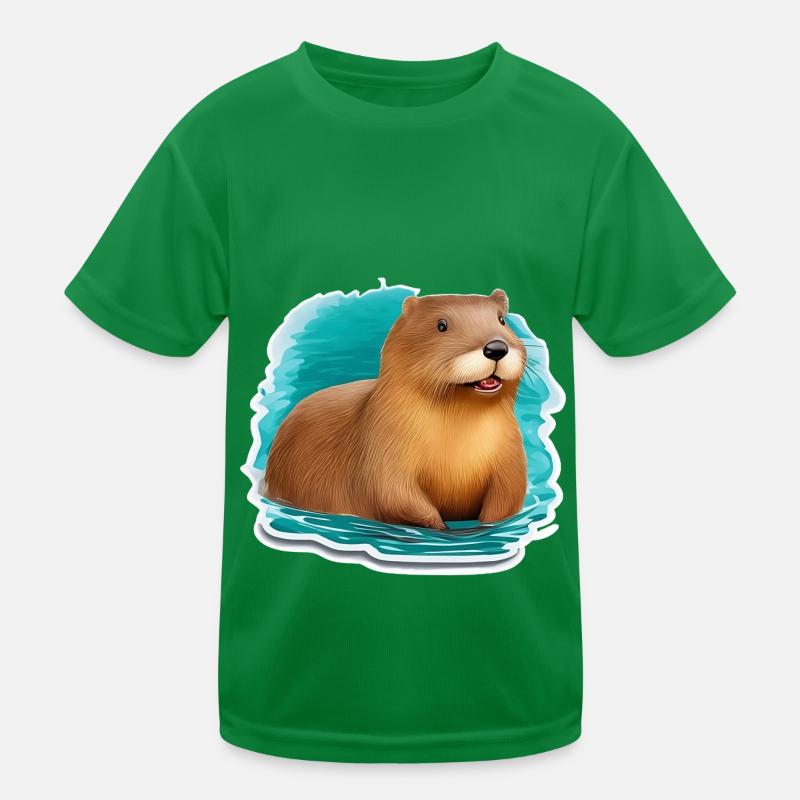 Beaver cute Kids Functional T-Shirt