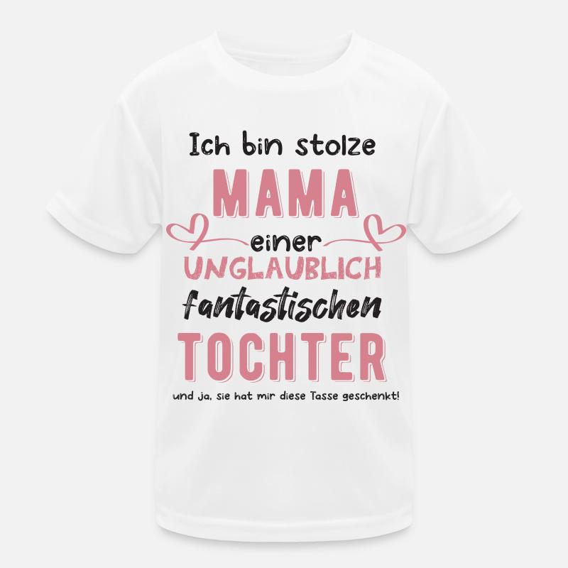 Stolze Mama Kinder Funktions-T-Shirt