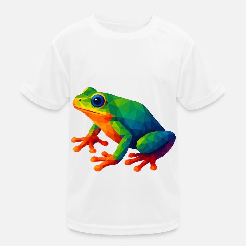 WPAP Stil Tiere - Laubfrosch Kinder Funktions-T-Shirt