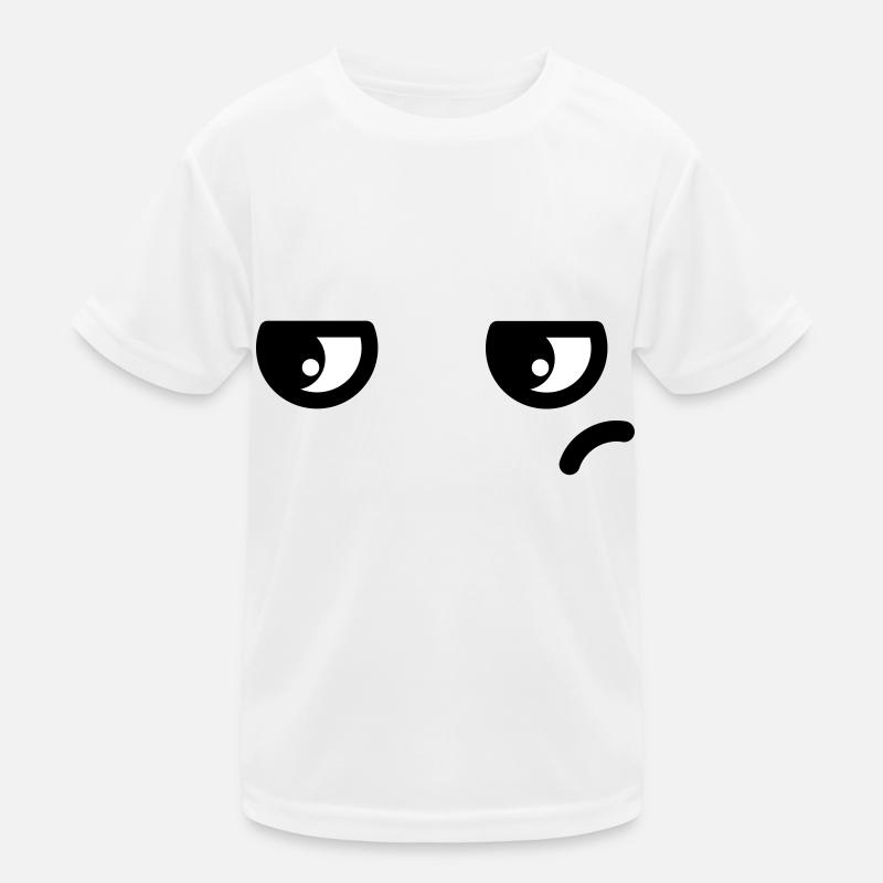 Yeux agacés Kawaii T-shirt sport Enfant