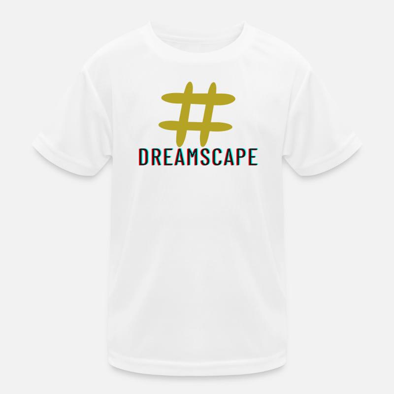 Dreamscape hatch tag slogan Kids Functional T-Shirt