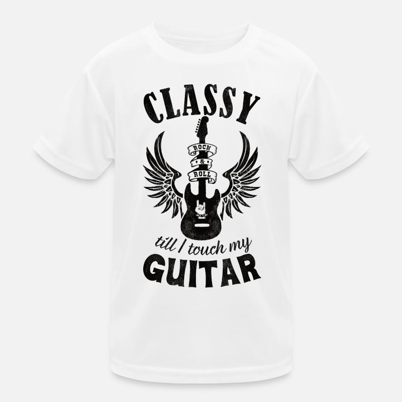 Classy till I touch my Guitar black Kids Functional T-Shirt