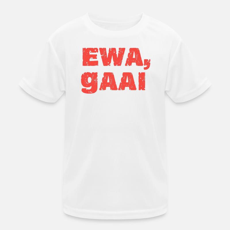 Ewa, Eichelhäher. Antwerpener Sprichwörter Kinder Funktions-T-Shirt