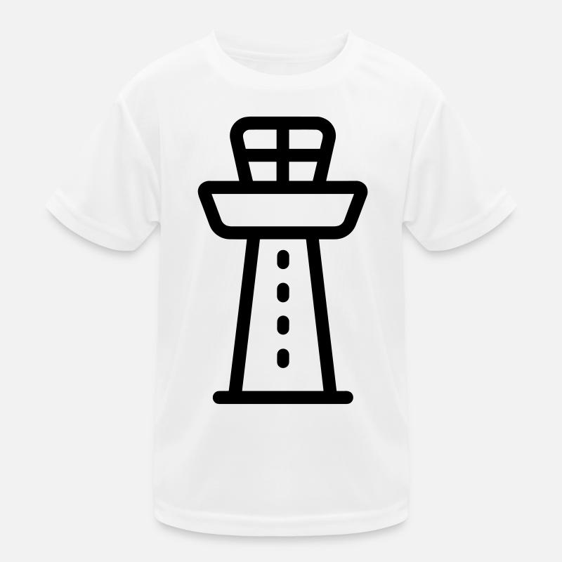 Kontrollturm Kinder Funktions-T-Shirt