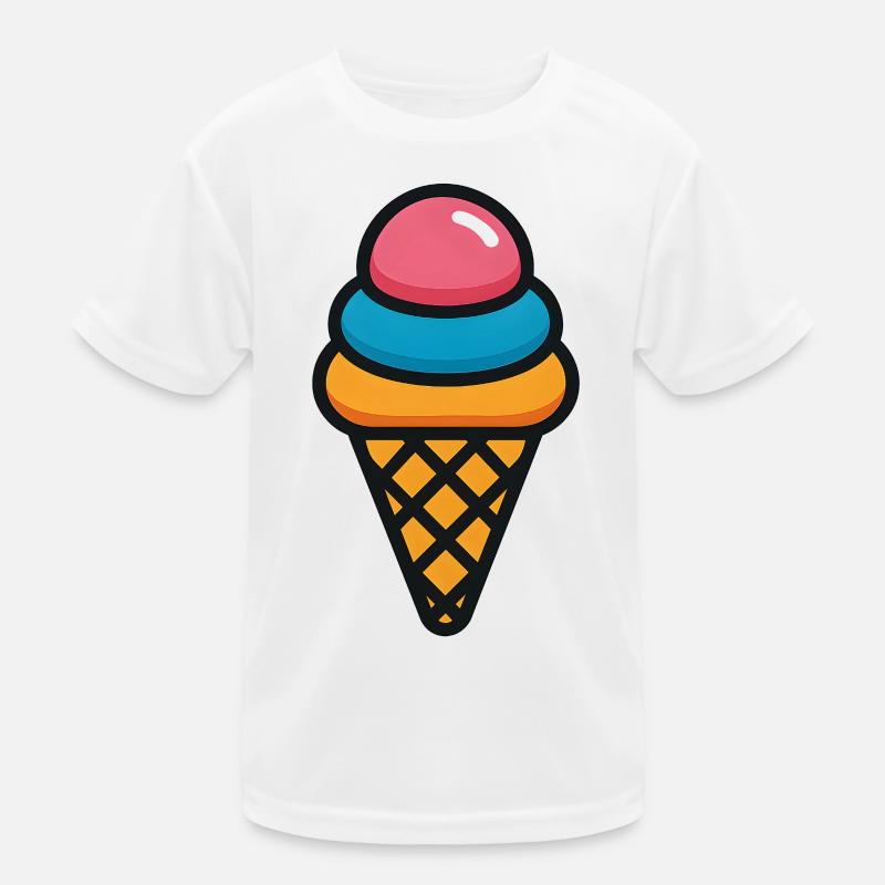 Glass i i strut i sommarfärger Kids Functional T-Shirt