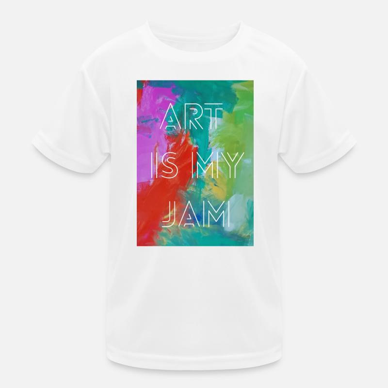 Art is my jam Kinder Funktions-T-Shirt