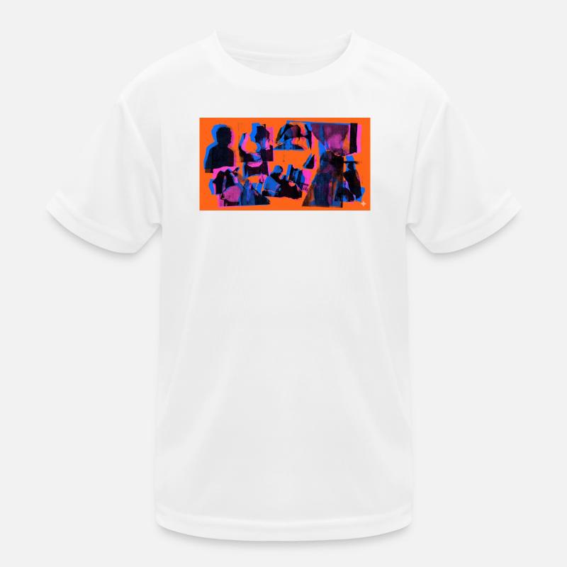 Collage Pop Silhouetten Kinder Funktions-T-Shirt