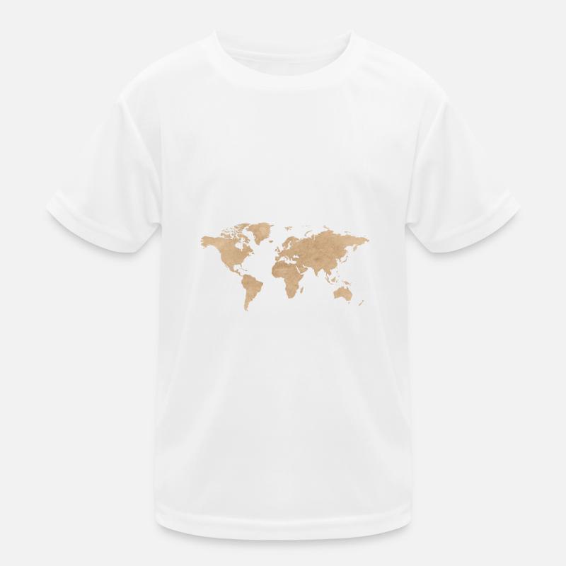 World map Kids Functional T-Shirt