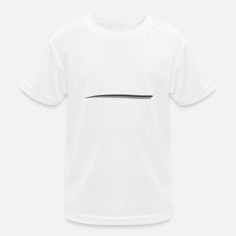 linie metall silber strich Kinder Funktions-T-Shirt
