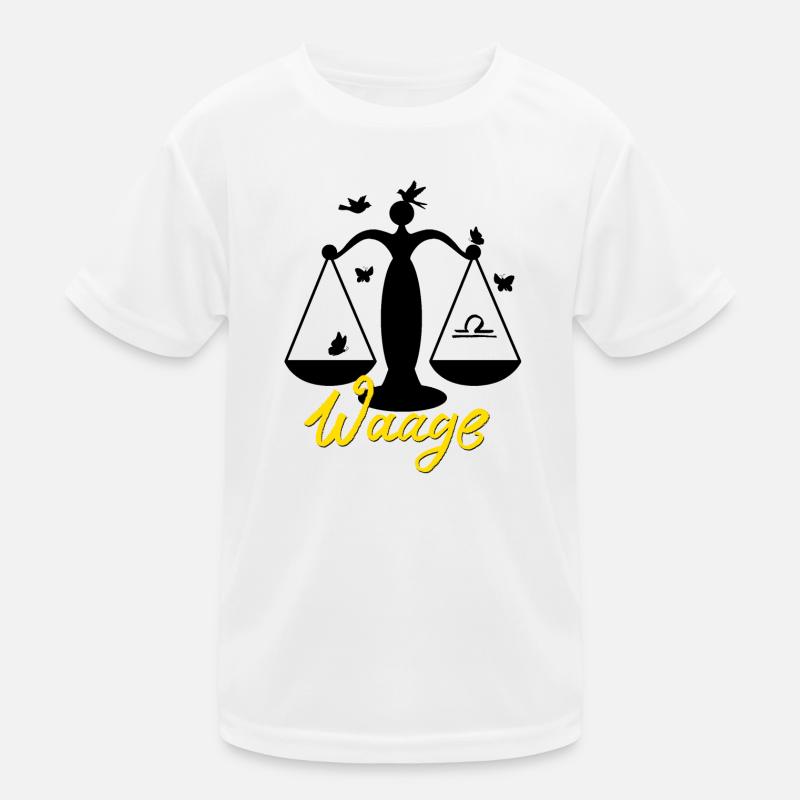 Sternzeichen Waage, Star Sign, Tierkreiszeichen Kinder Funktions-T-Shirt