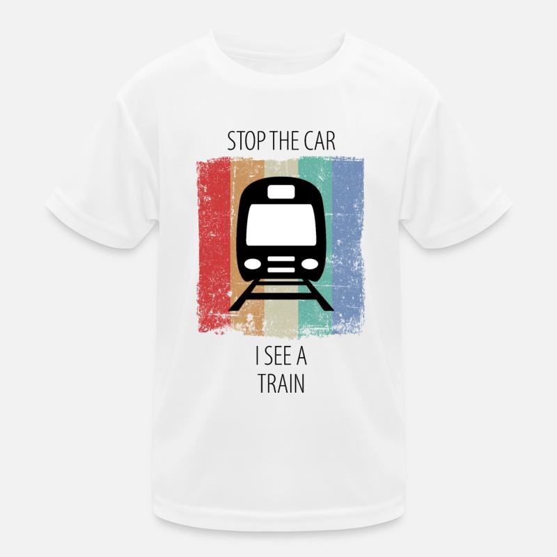 Train Railway Railroad Worker Trains Train Driver Kids Functional T-Shirt