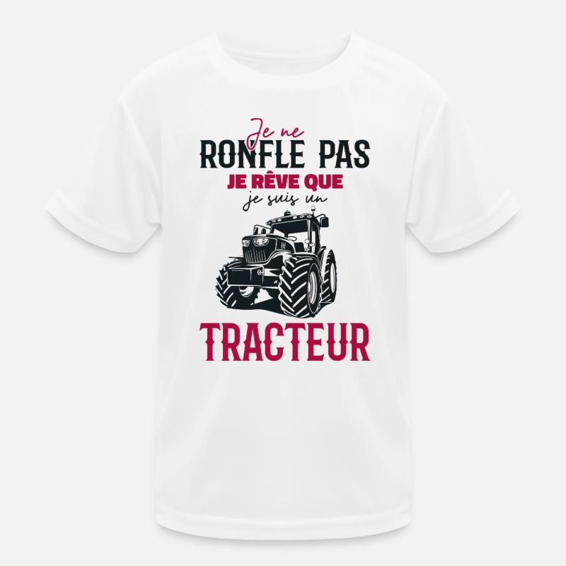 Ich schnarche nicht, ich träume, dass ich ein Traktor bin Kinder Funktions-T-Shirt