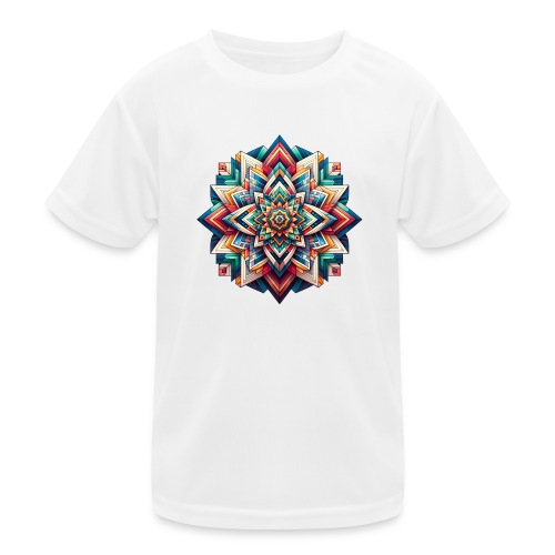 Kunterli - Color Prism Mandala - Kids Functional T-Shirt