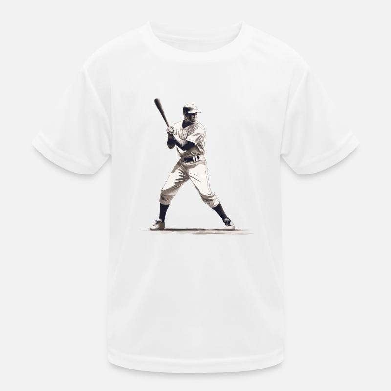 Baseball player with baseball bat Kids Functional T-Shirt