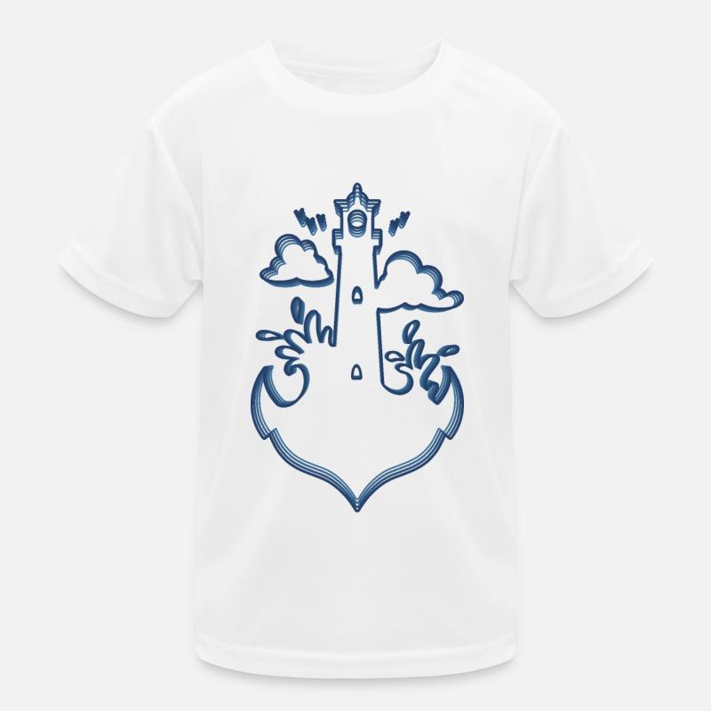 LIGHTHOUSE NORTH SEA BALTIC SEA Kids Functional T-Shirt