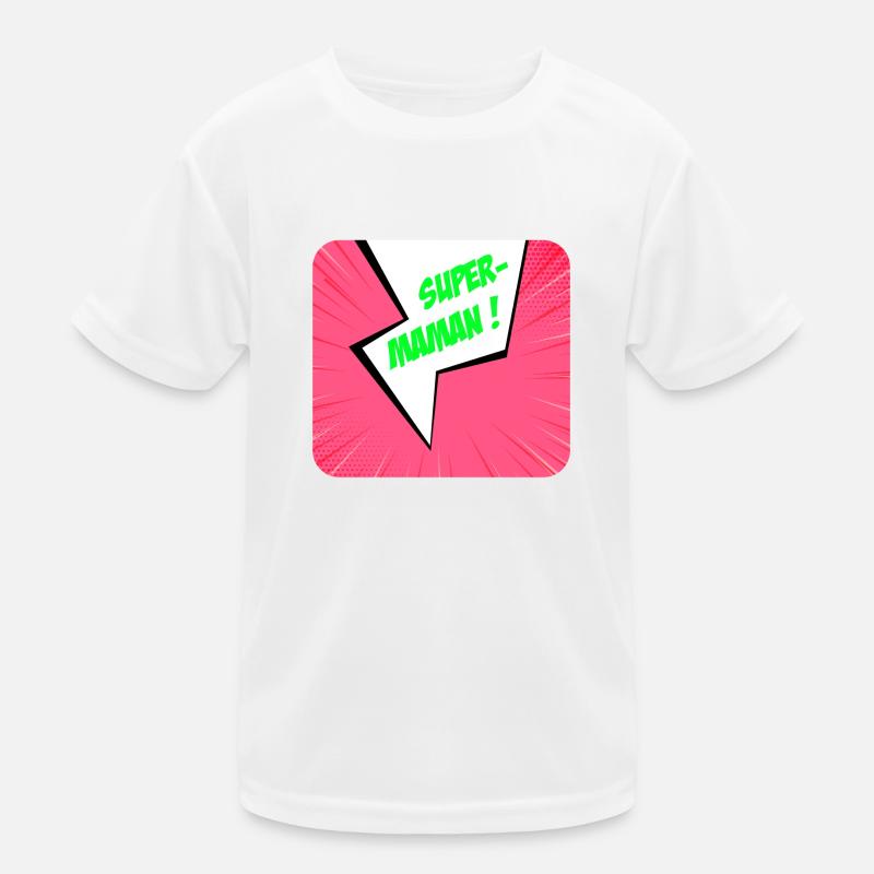 Supermom, Superheldin. Beste Mama. Comicbuch. Kinder Funktions-T-Shirt
