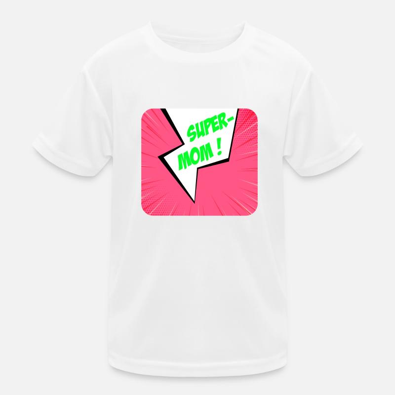 Supermom, Superheldin. Beste Mama. Comicbuch. Kinder Funktions-T-Shirt