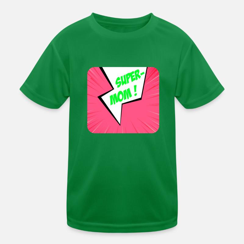 Supermom, Superheldin. Beste Mama. Comicbuch. Kinder Funktions-T-Shirt