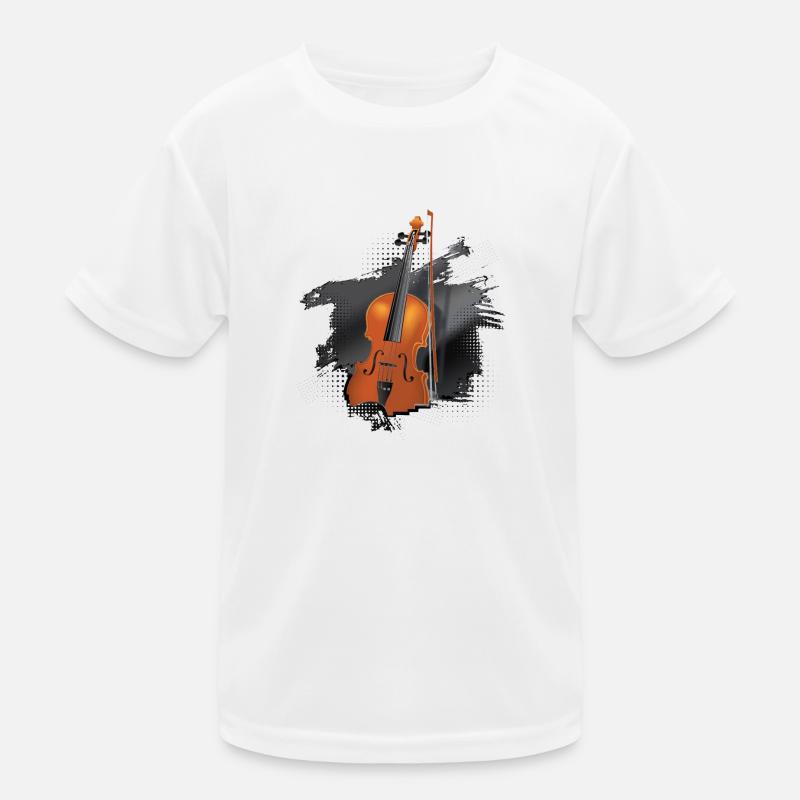 Violine oder Violine auf Schwedisch - Kinder Funktions-T-Shirt - Weiß