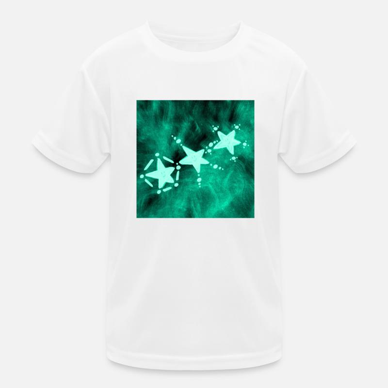 THREE BLUE STARS Kids Functional T-Shirt