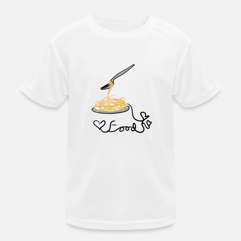 essen spaghetti Kinder Funktions-T-Shirt