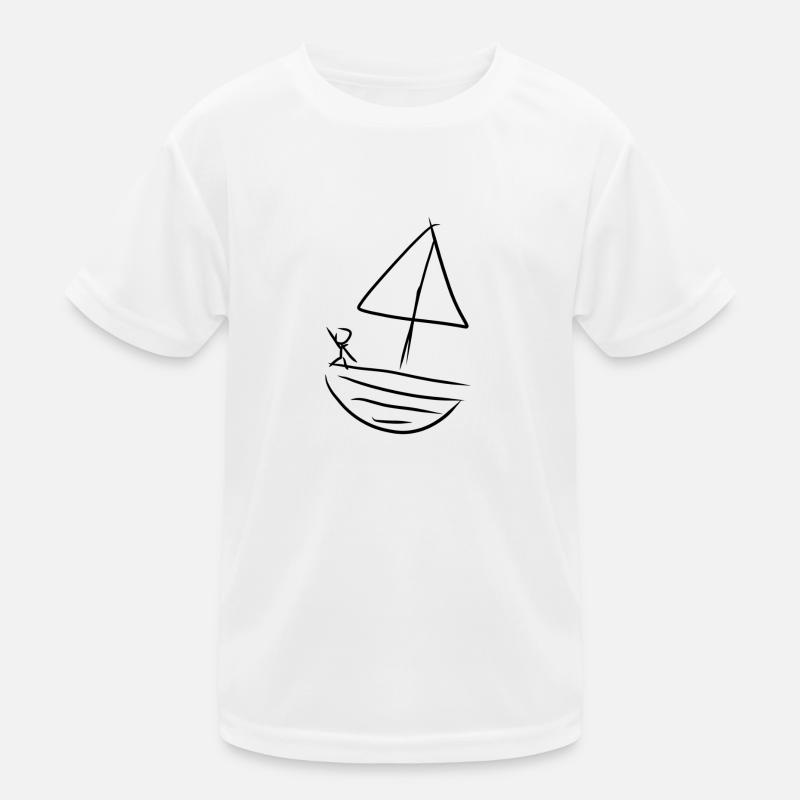 Boot Wasser Kinder Funktions-T-Shirt