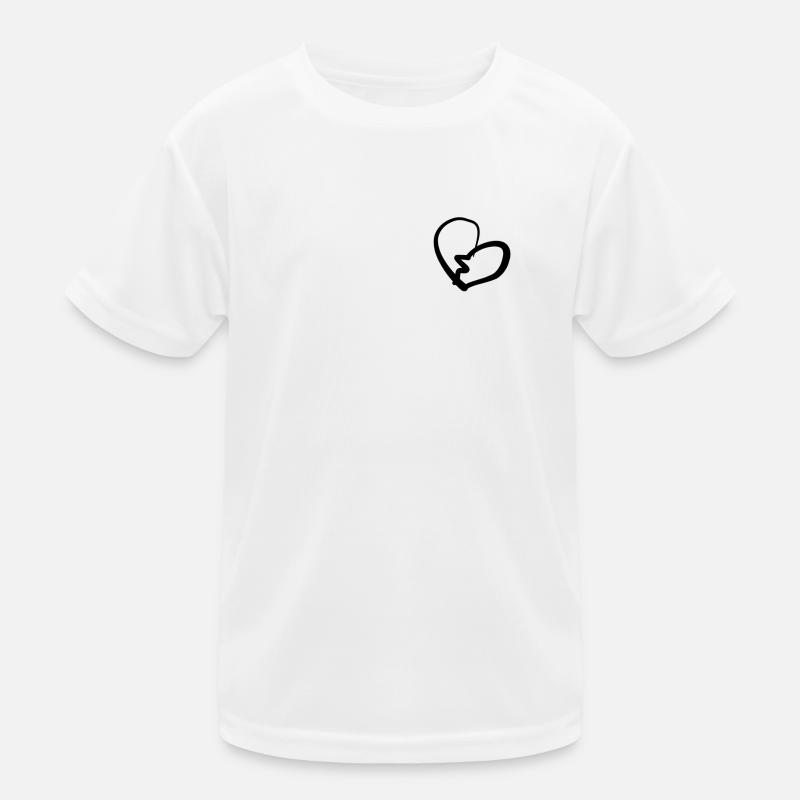 herz gebrochen Kinder Funktions-T-Shirt
