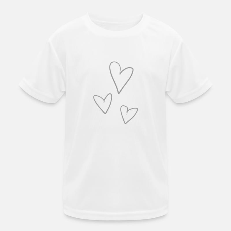 herz herzen Kinder Funktions-T-Shirt