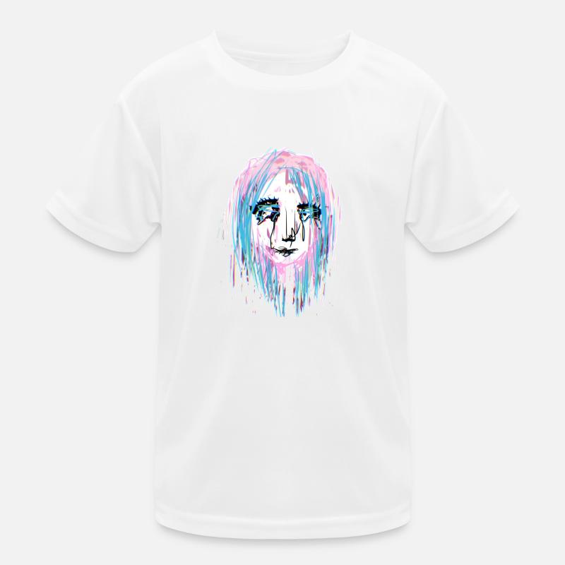 abstrakt weinen Kinder Funktions-T-Shirt