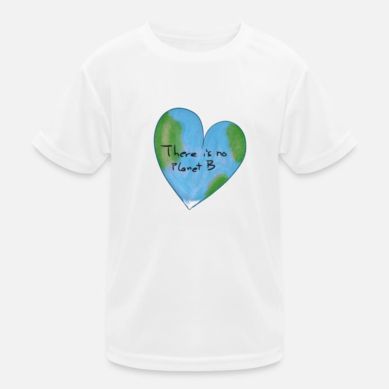 climate change heart climate protection Kids Functional T-Shirt