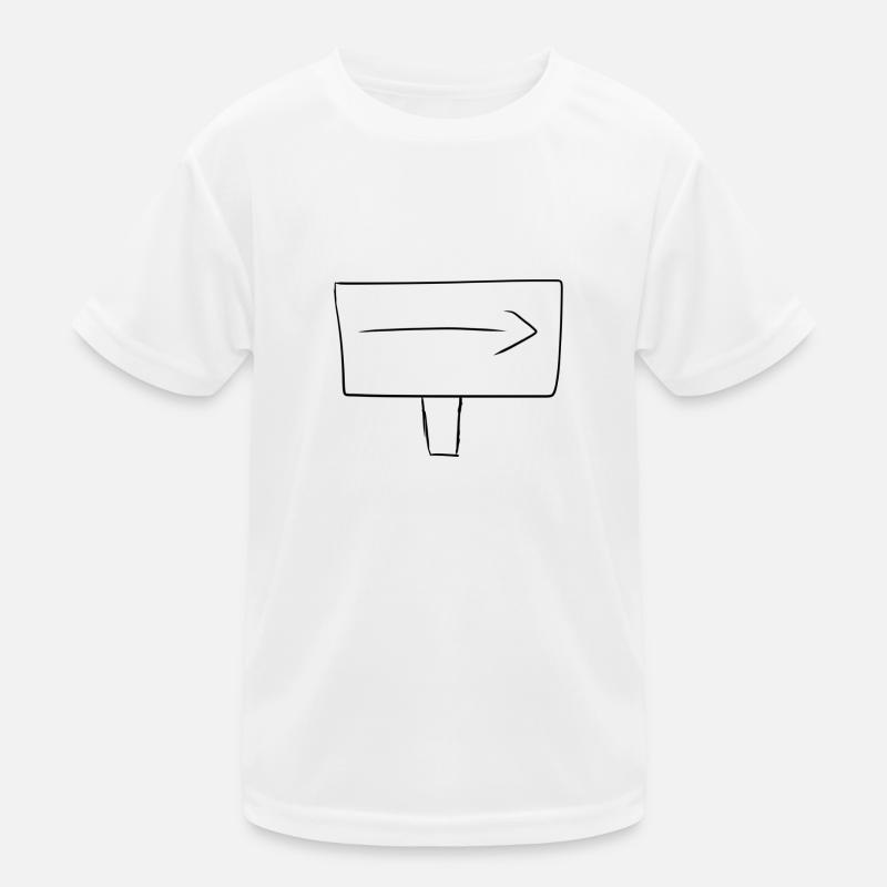 direction arrow shield Kids Functional T-Shirt