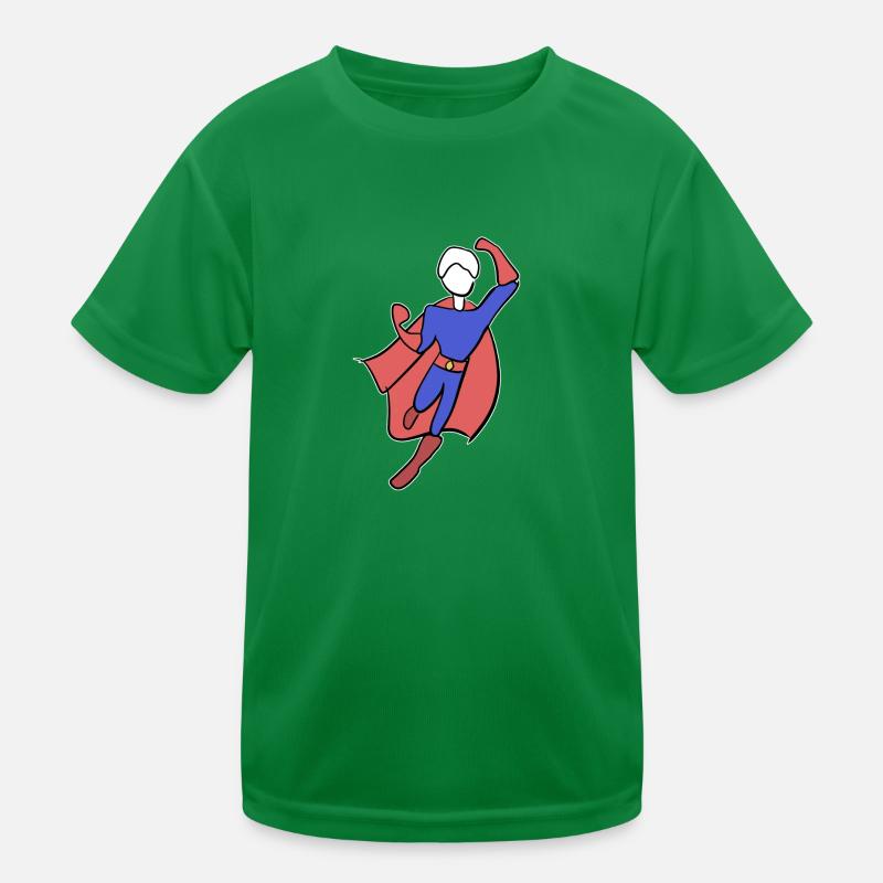 superhero hero symbol man rescuer Kids Functional T-Shirt