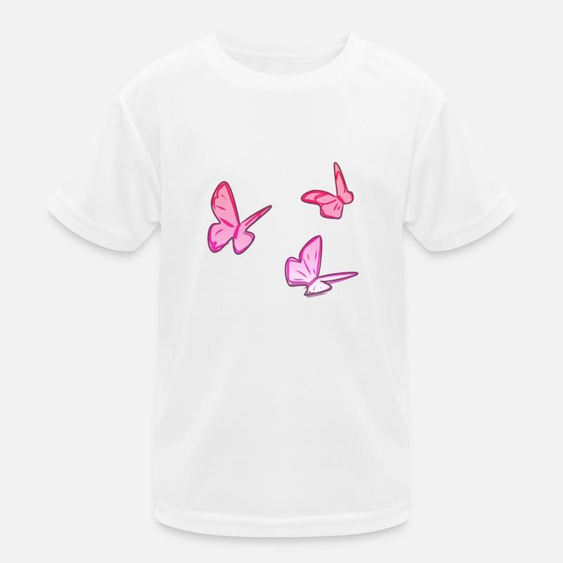 rosa schmetterlinge schmetterling rosa muster Kinder Funktions-T-Shirt