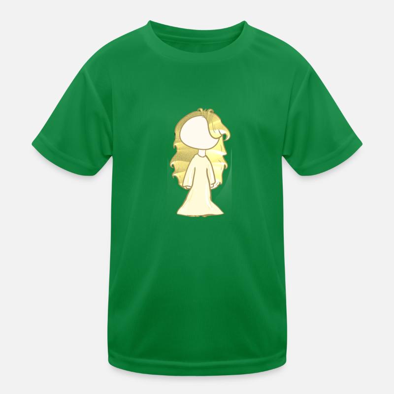 Symbole blond doré de la fille dorée T-shirt sport Enfant