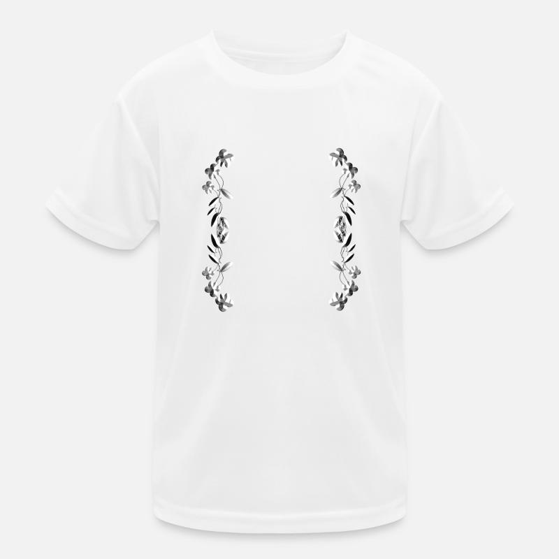 silber linie silber strich grau Kinder Funktions-T-Shirt
