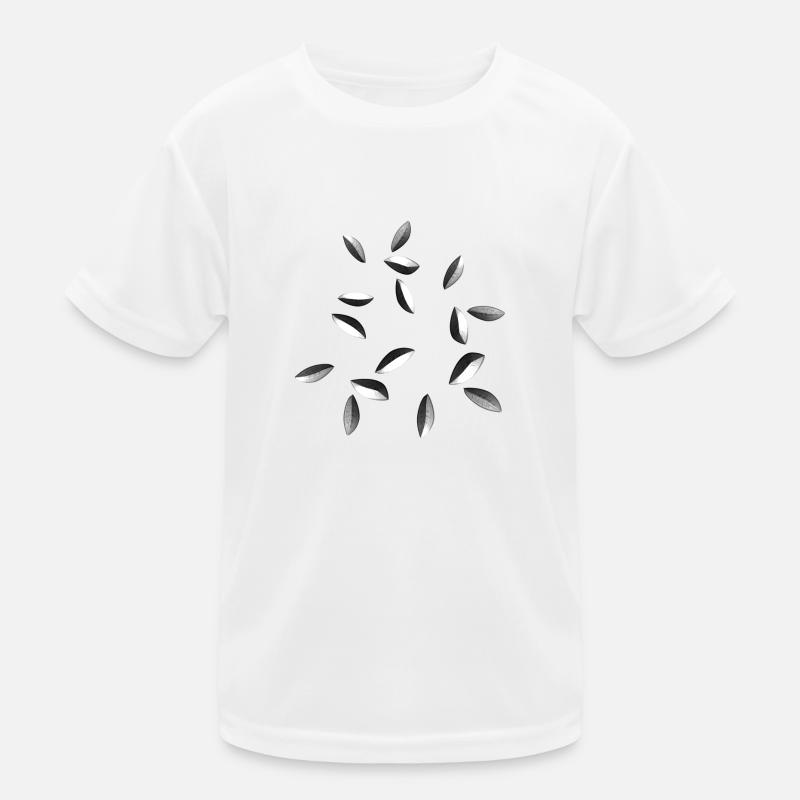 grey pattern grey glossy Kids Functional T-Shirt