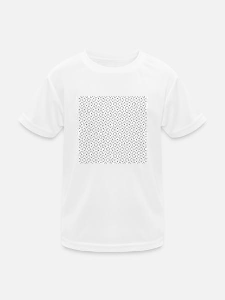 kreuze muster kreuz - Kinder Funktions-T-Shirt - Weiß - Vorne
