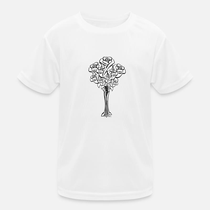 Bouquet Symbole Forme Dessin Animé T-shirt sport Enfant