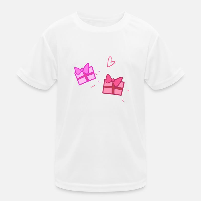 Deux cadeaux symbole forme Noël T-shirt sport Enfant