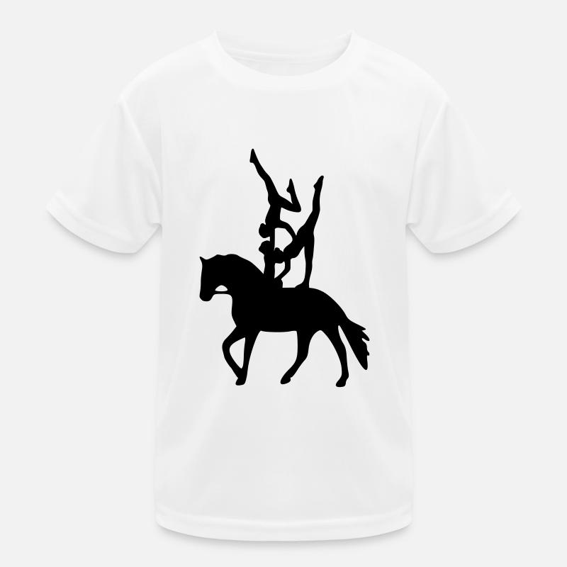 Vaulting three exercise freestyle - Kids Functional T-Shirt - white