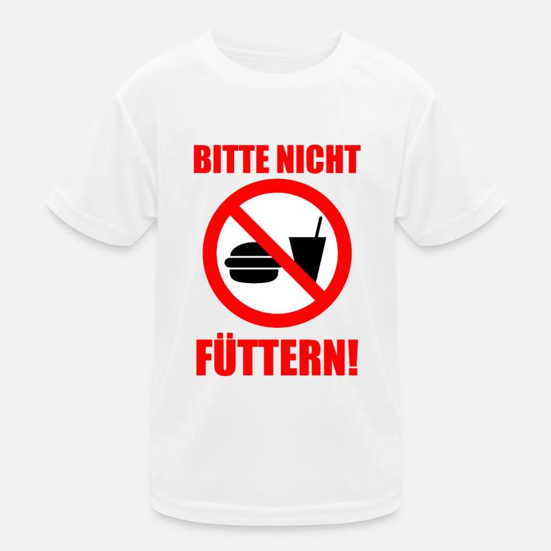 Bitte nicht füttern! Kinder Funktions-T-Shirt