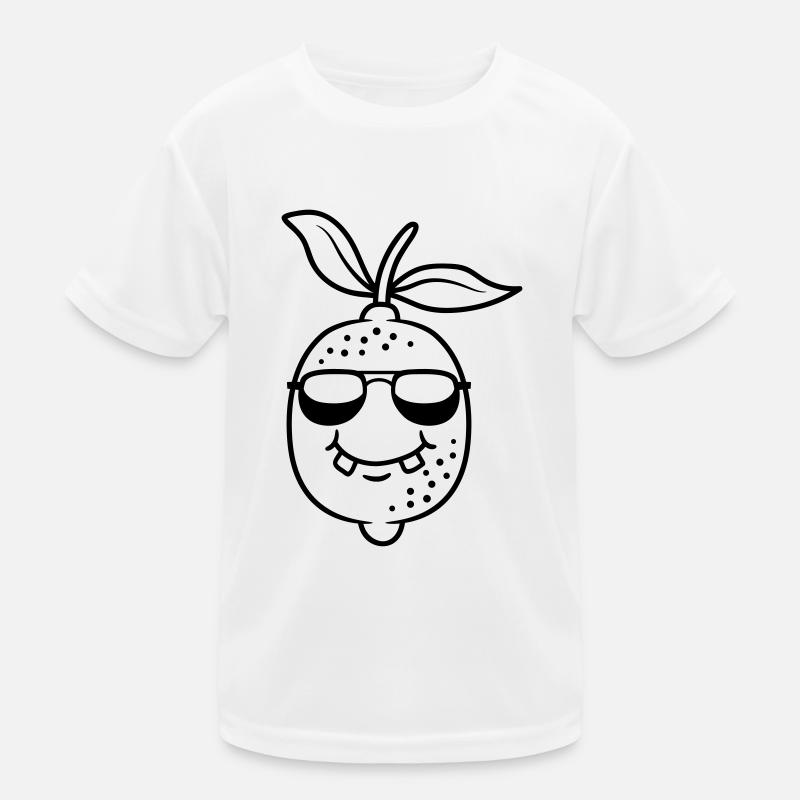 Sunglasses lemon design Kids Functional T-Shirt