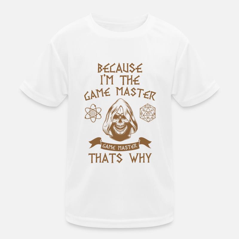 Game master nerd role playing game geek gift Kids Functional T-Shirt