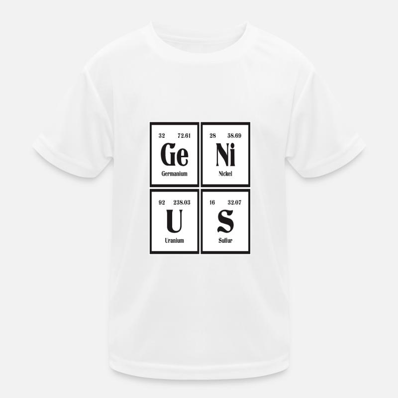 Genius - Periodensystem der Elemente Kinder Funktions-T-Shirt