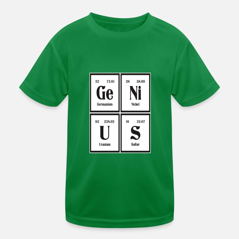 Genius - Periodensystem der Elemente Kinder Funktions-T-Shirt