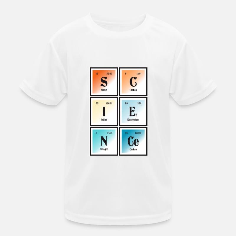 | scientifique Tableau périodique des éléments T-shirt sport Enfant