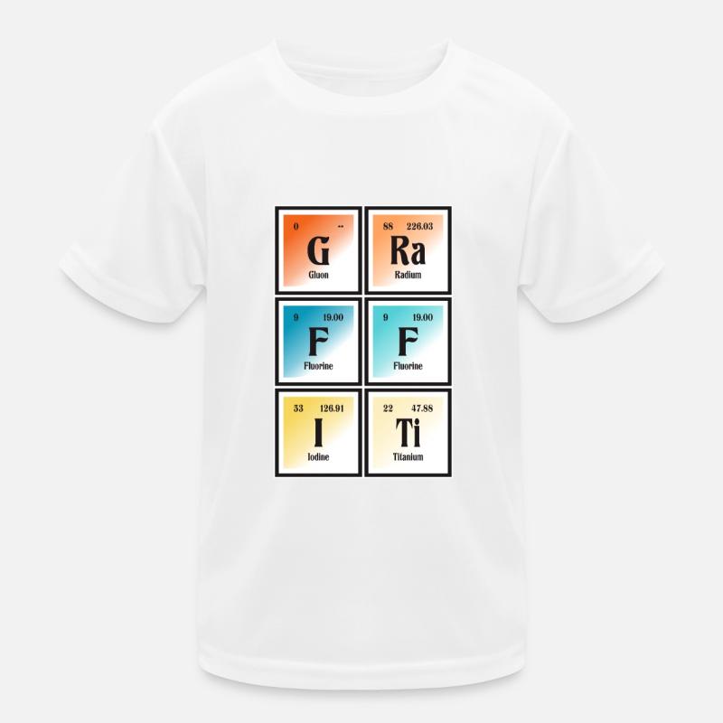 Graffiti | Periodic Table of Elements Kids Functional T-Shirt