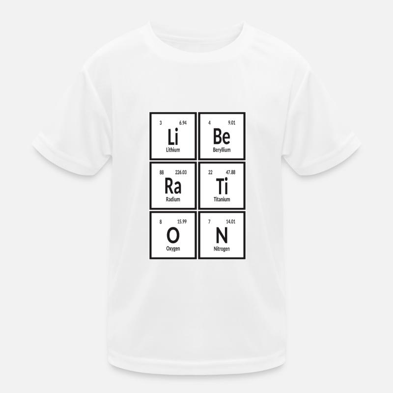 Befreiung | Periodensystem der Elemente Kinder Funktions-T-Shirt